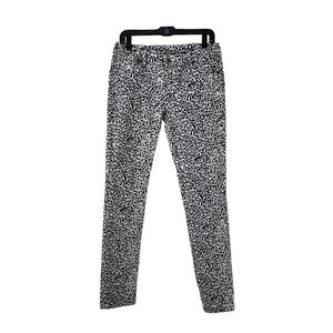 Garnet Hill Women's Animal Print Straight Leg Jean - 8L